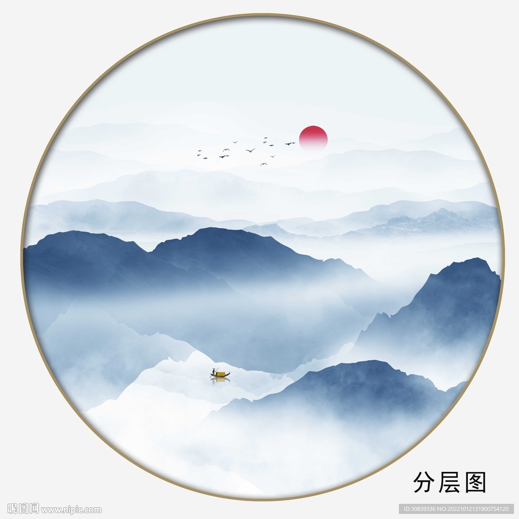 意境水墨山水