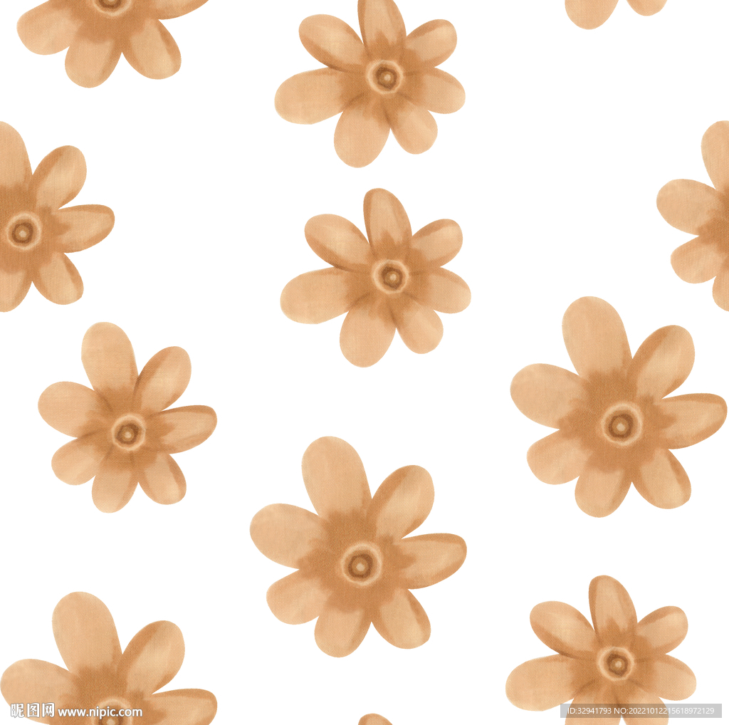 大花 小碎花 手绘花