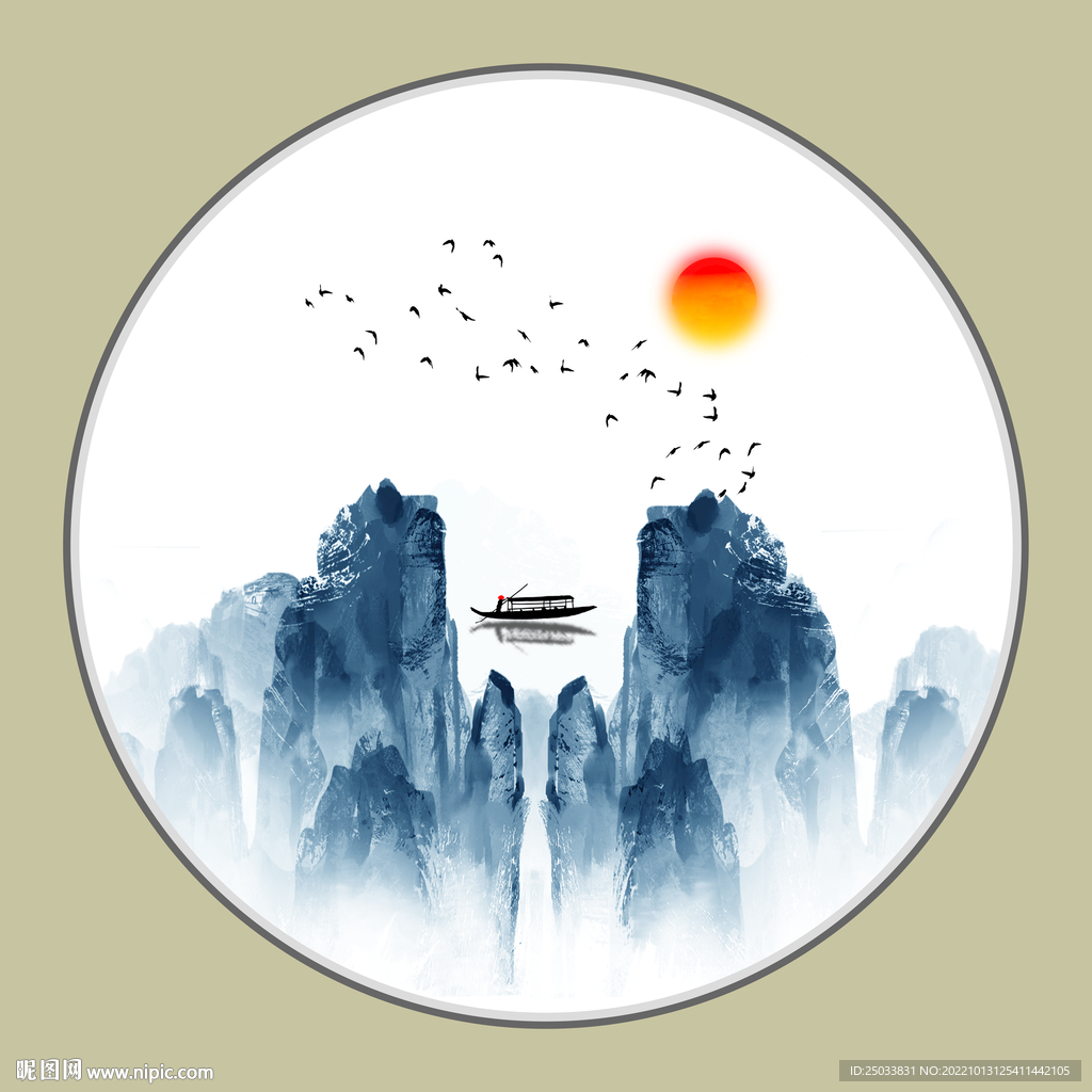 新中式水墨画