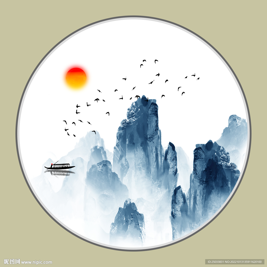 新中式水墨画