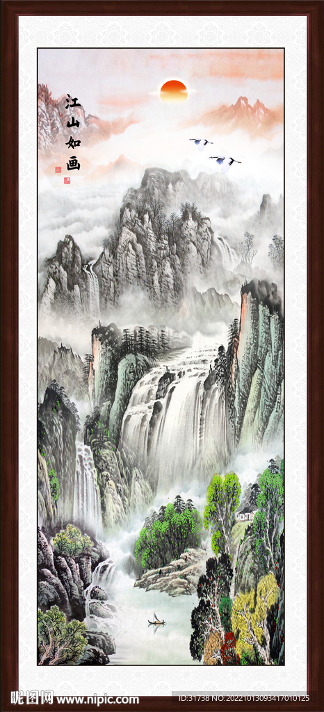 竖幅装饰画