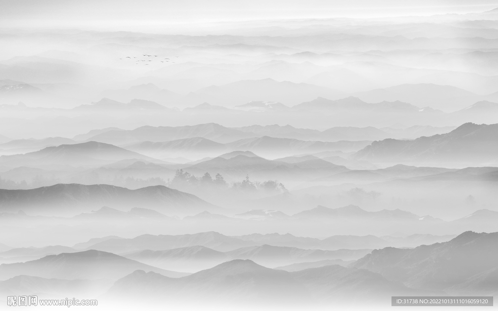 水墨山水画