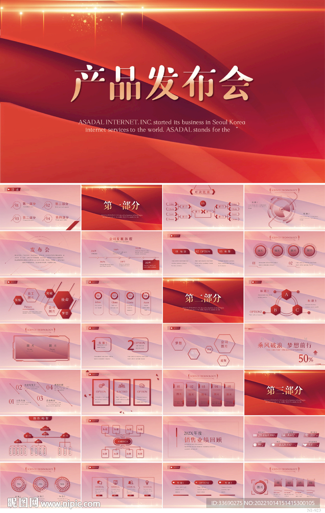 公司企业产品发布会策划PPT