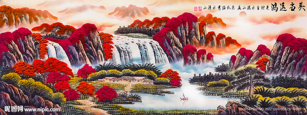 鸿运当头装饰画