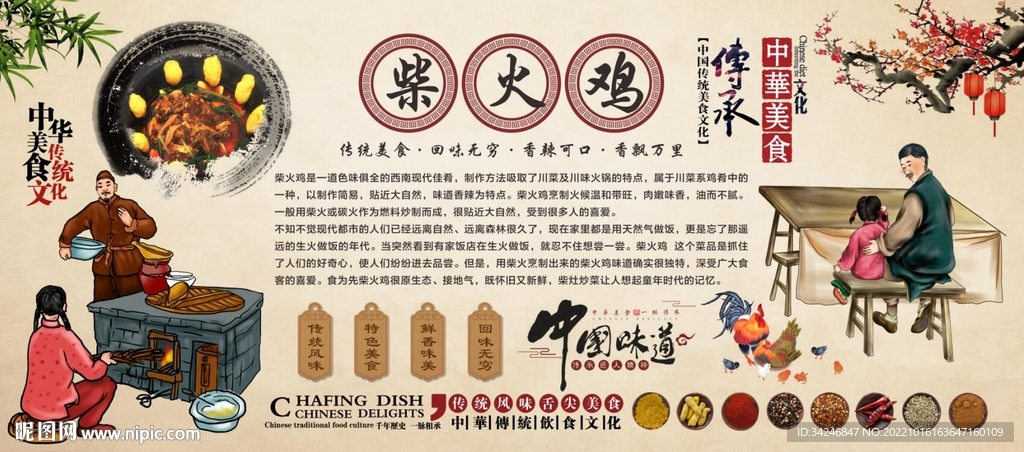 柴火鸡