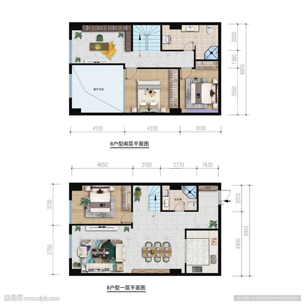 地产户型效果图