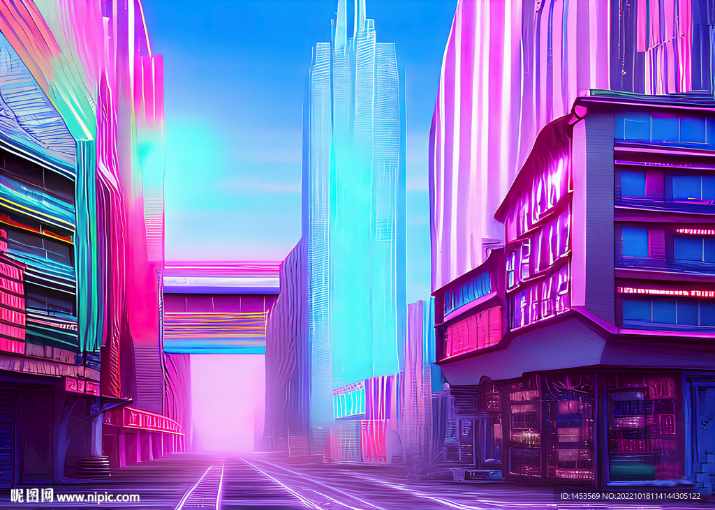 梦幻城市背景