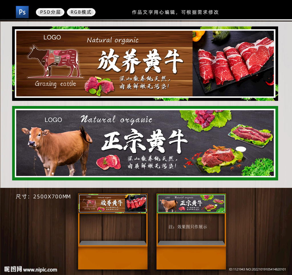 牛肉展板