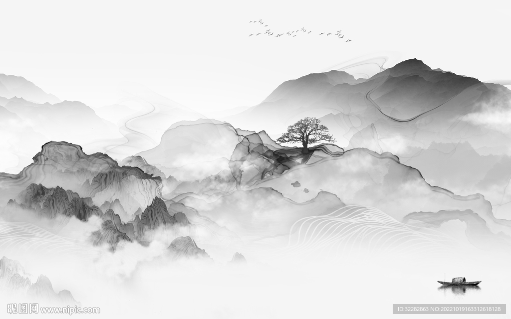 高雅 新品高清山水 tiF分层