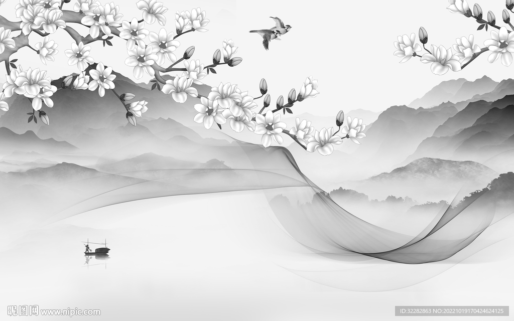 新款 新品高清山水 tiF分层