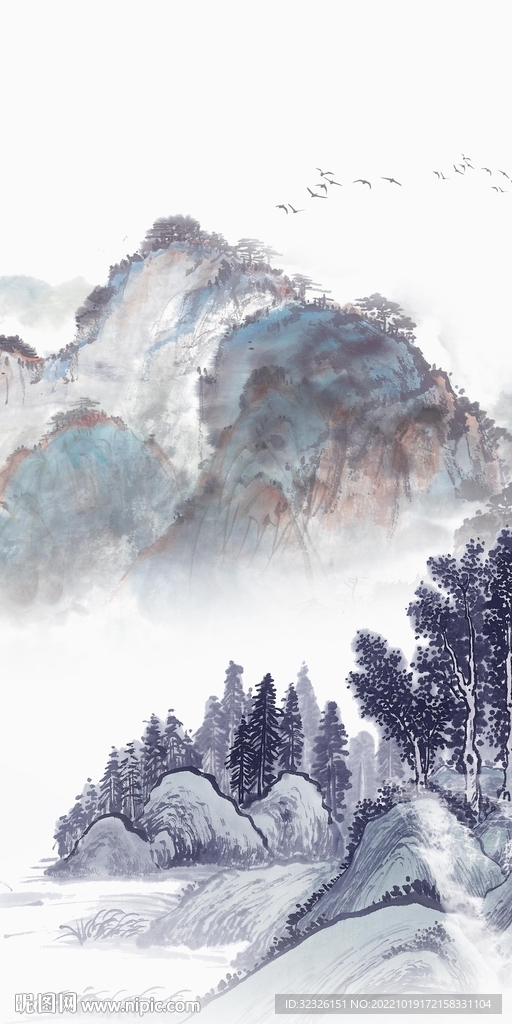 人气 高雅山水玄关 TIf分层