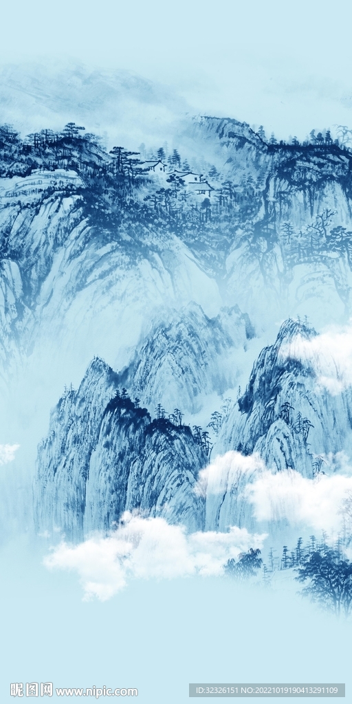 高端 最新山水玄关 TIf分层