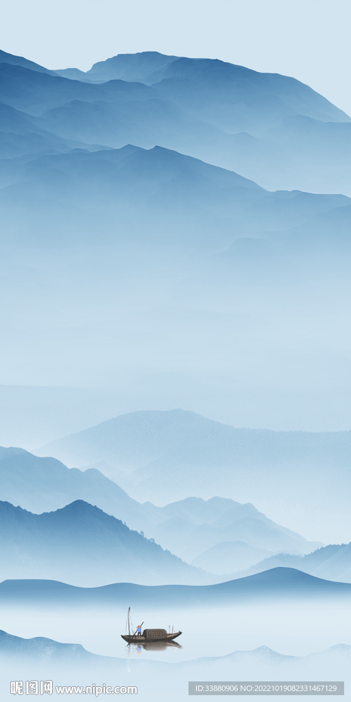 水墨  简约高档玄关 Tif分