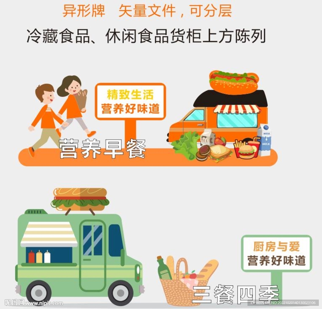 超市异型陈列冷藏区 休闲烘焙区