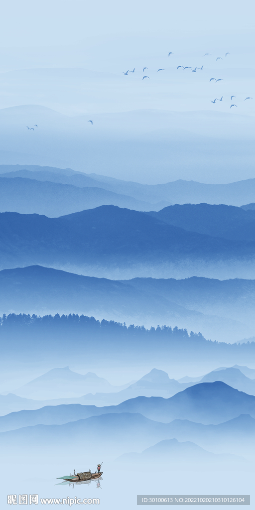 人气 高端玄关山水 TiF分层