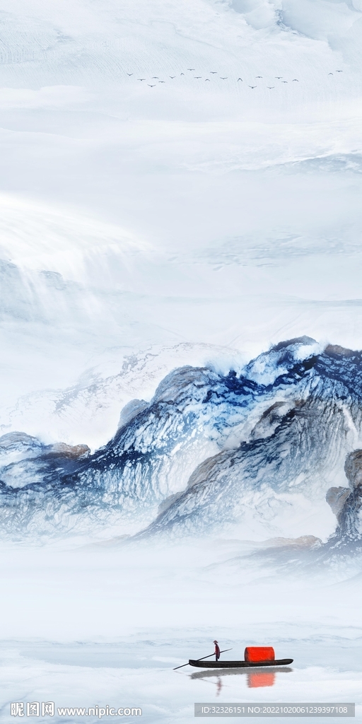 石 纹风景山水玄关画