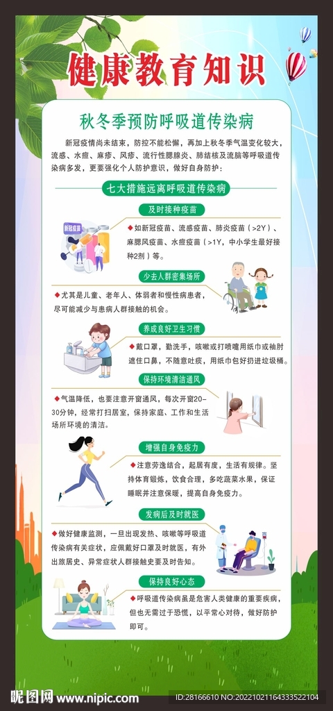 健康教育知识展架