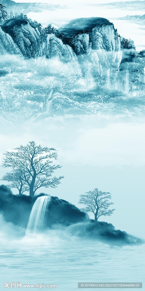 大气 新品玄关山水 TiF分层