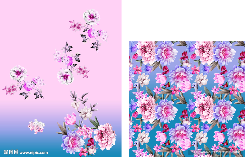 手绘花