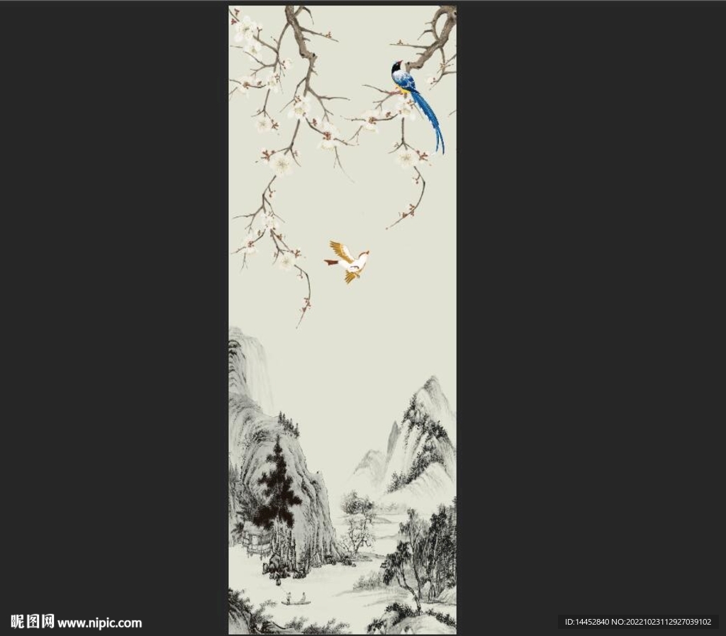梅花山水
