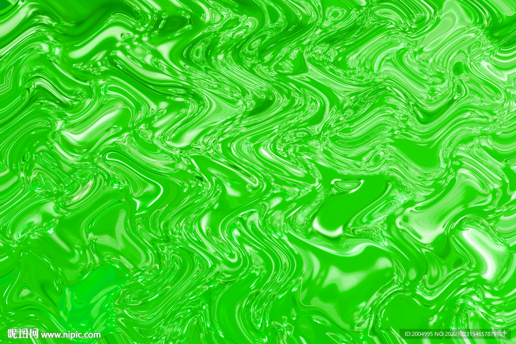 绿色水纹