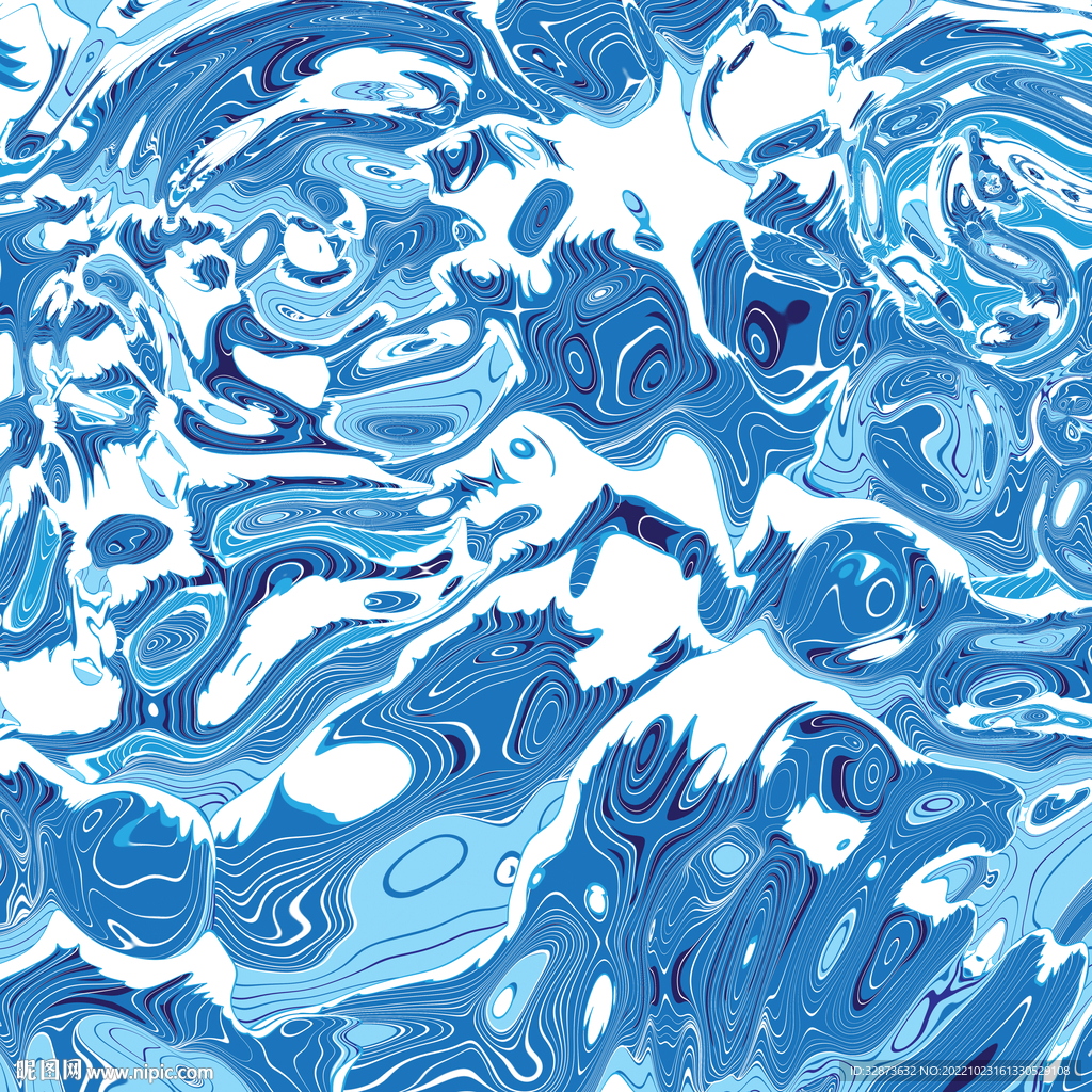 抽象蓝色印花纹理