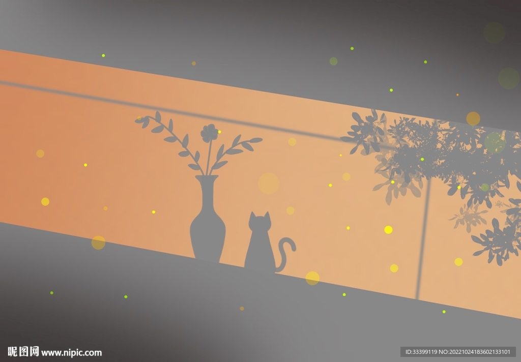 夕阳猫咪