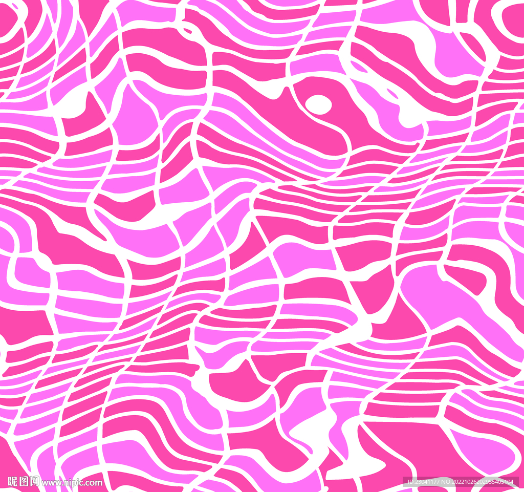 粉色抽象线条