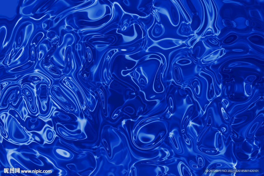 蓝色海洋水波纹背景