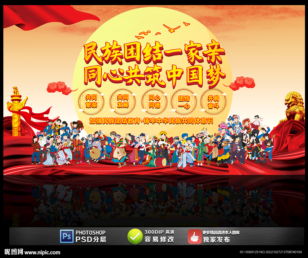 民族团结文化墙