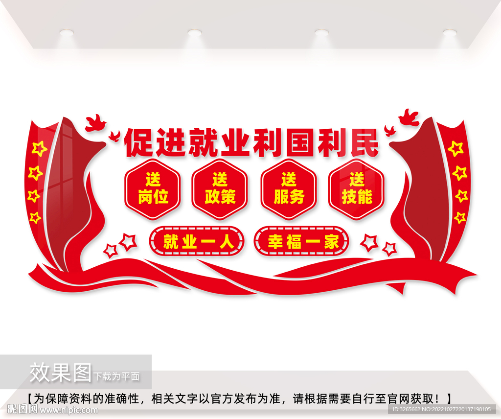 人力资源局文化墙展板