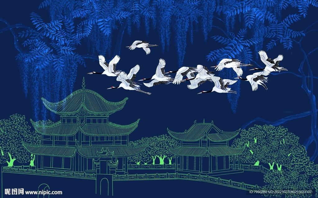 新中式背景墙 设计图__psd分层素材_psd分层素材_设计图库_昵图网