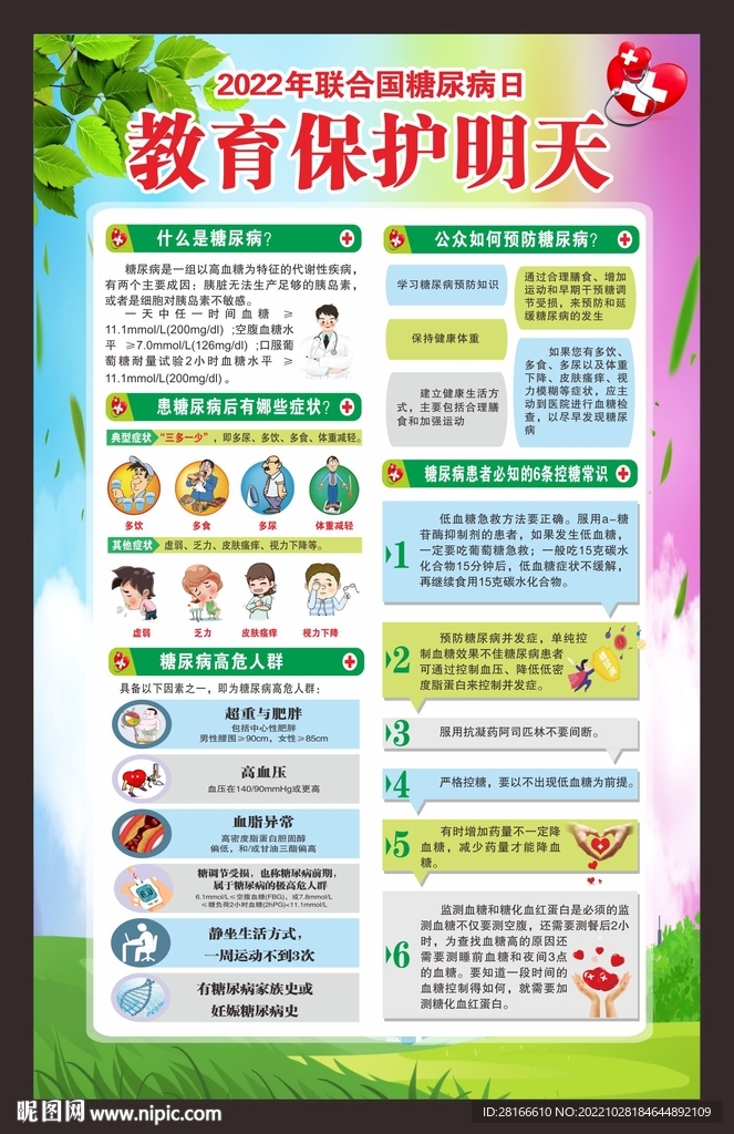 联合国糖尿病日海报