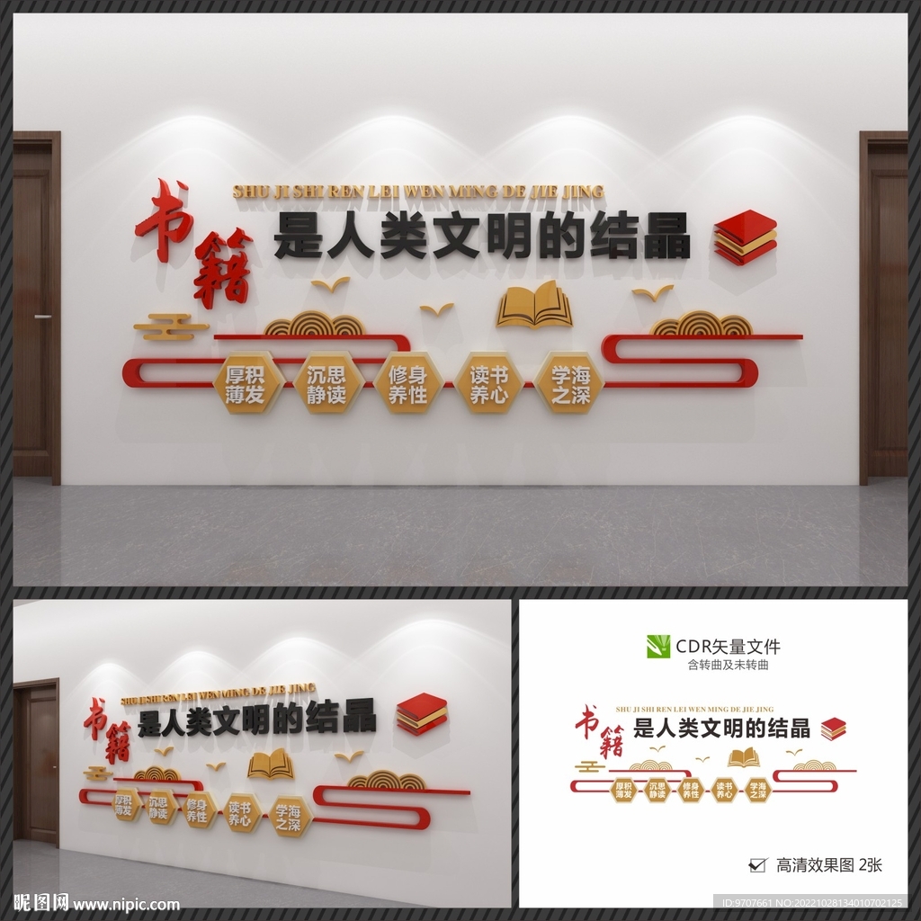 读书方法文化墙