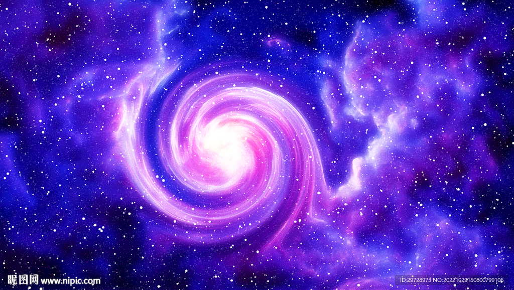 唯美灿烂漩涡星空