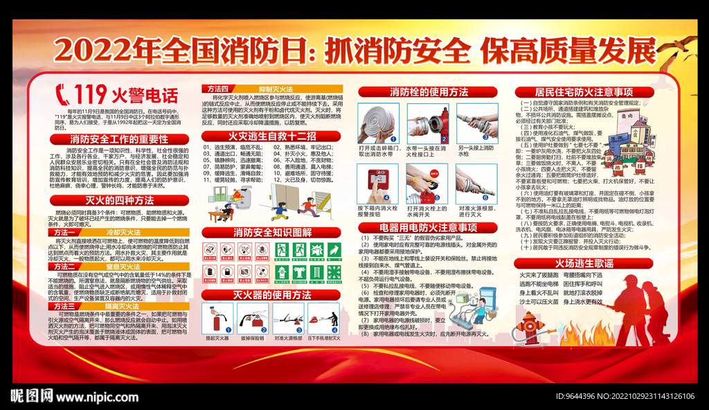 2022年全国消防日宣传栏