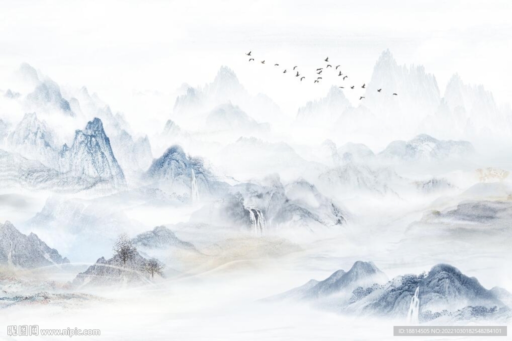山水背景墙
