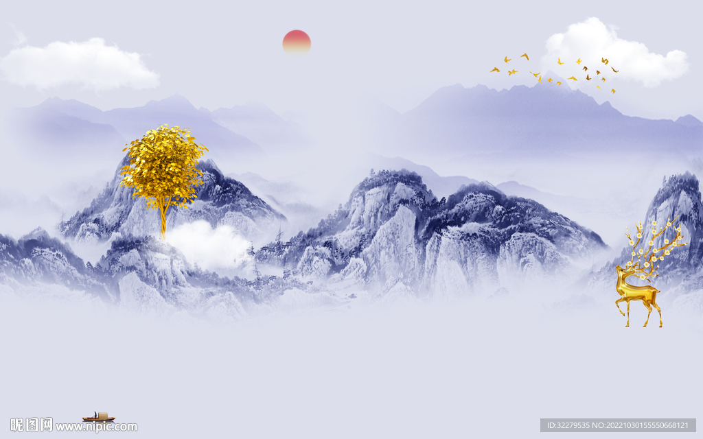 别墅  新爆款无框画 TiF分