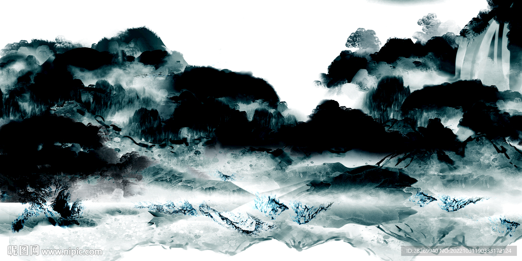 抽象山水