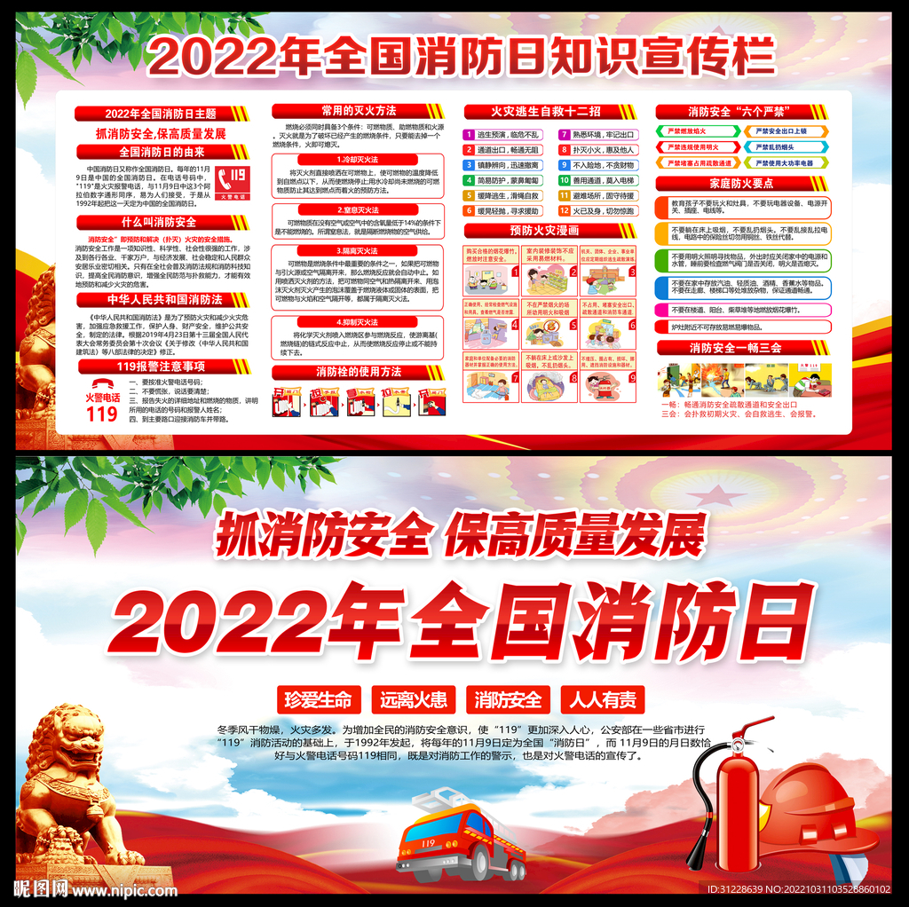 2022消防安全展板