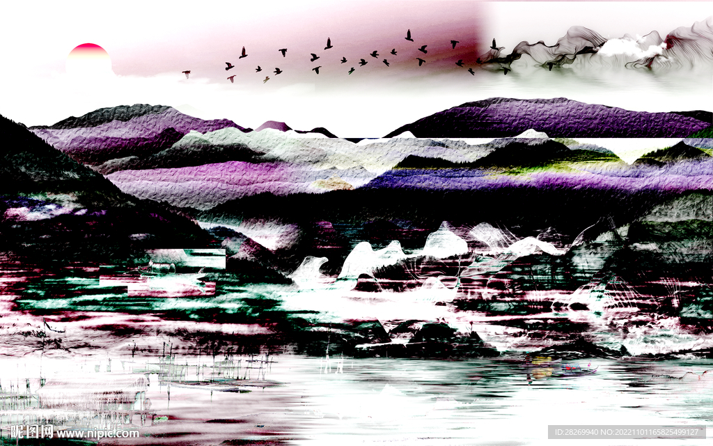 山水风景画 
