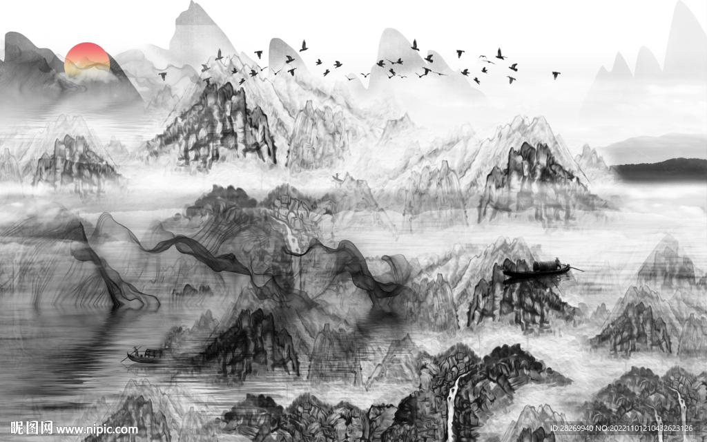 水墨山水 