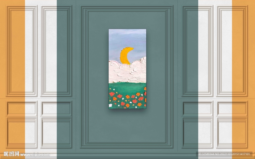 现代轻奢简约背景墙