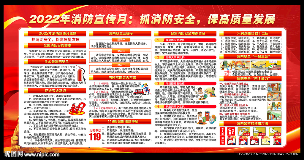 消防月宣传栏