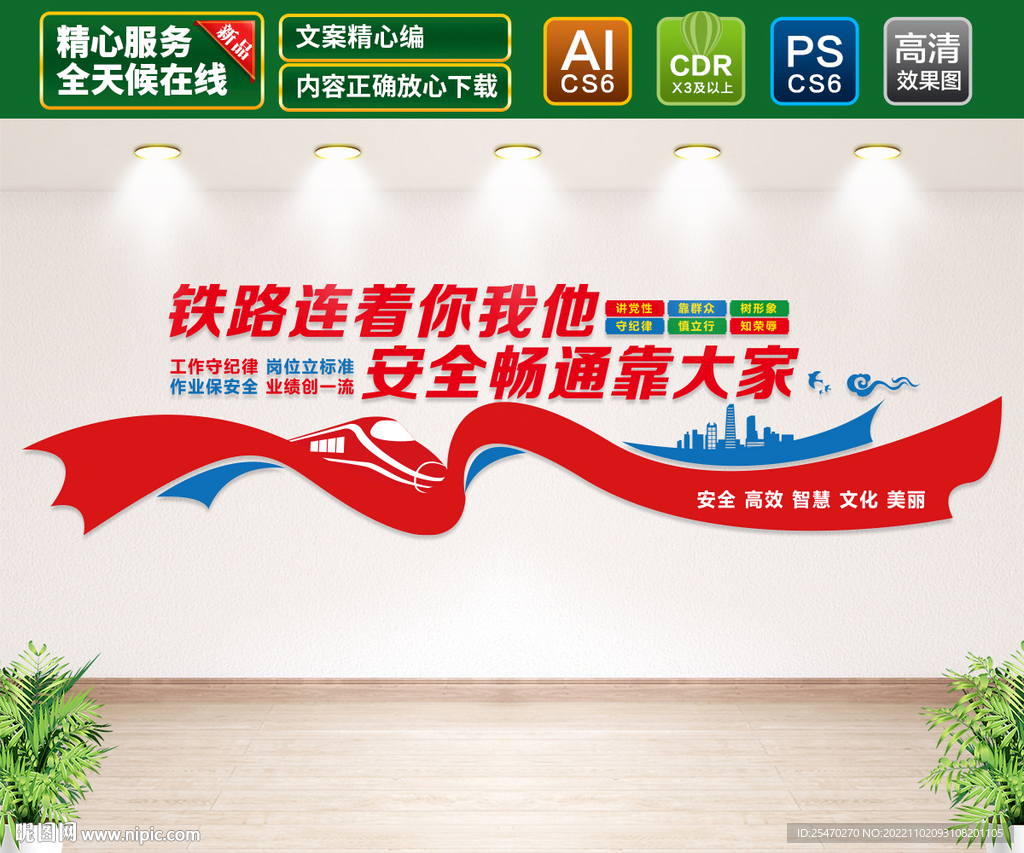 铁路安全文化墙