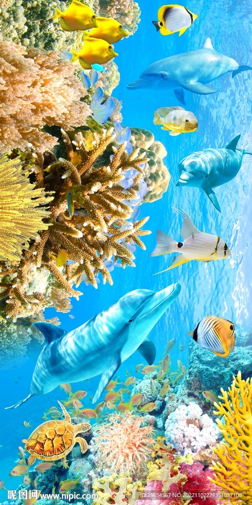 海底世界玄关壁画