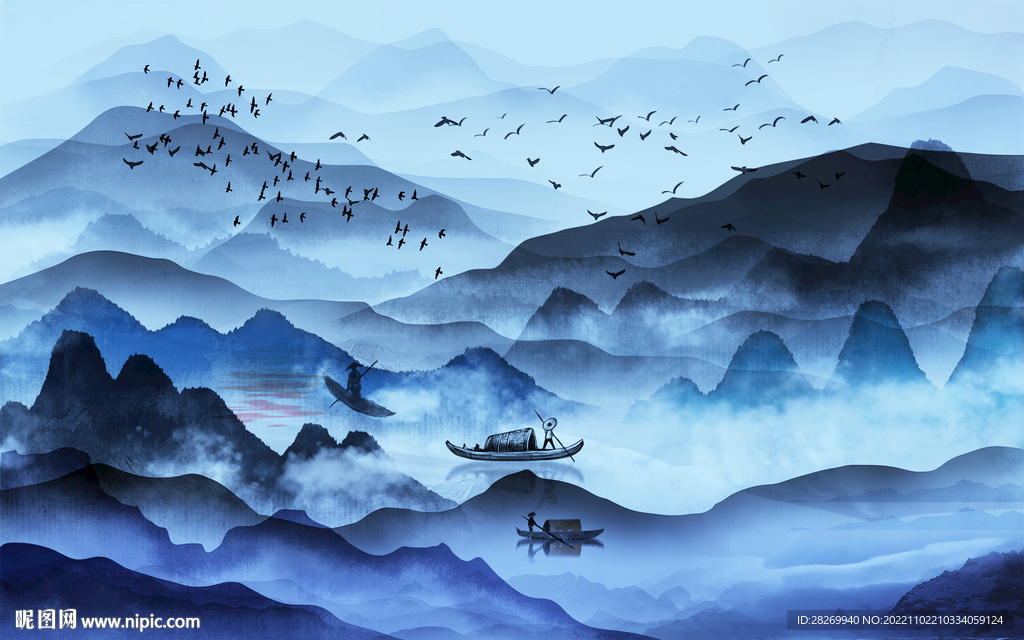 抽象山水 