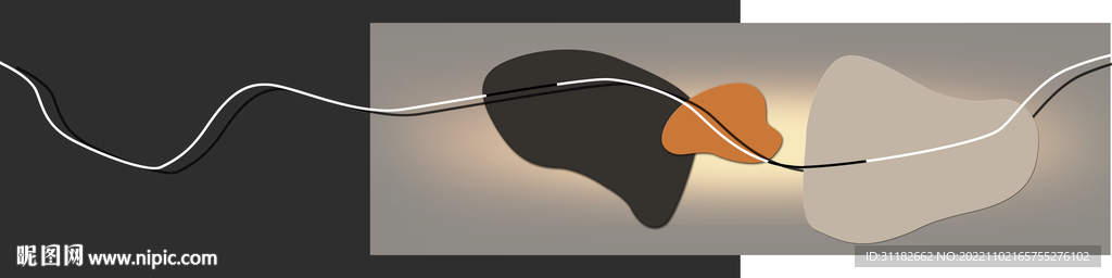 石头叠画画中画