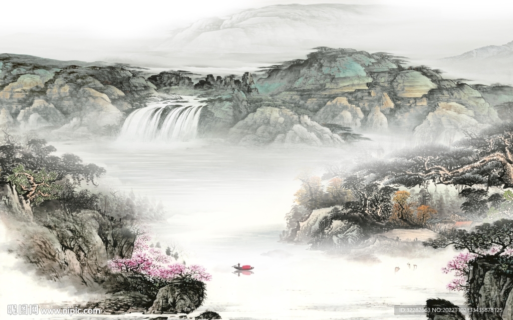 国画 新上架山水画 tIF分层