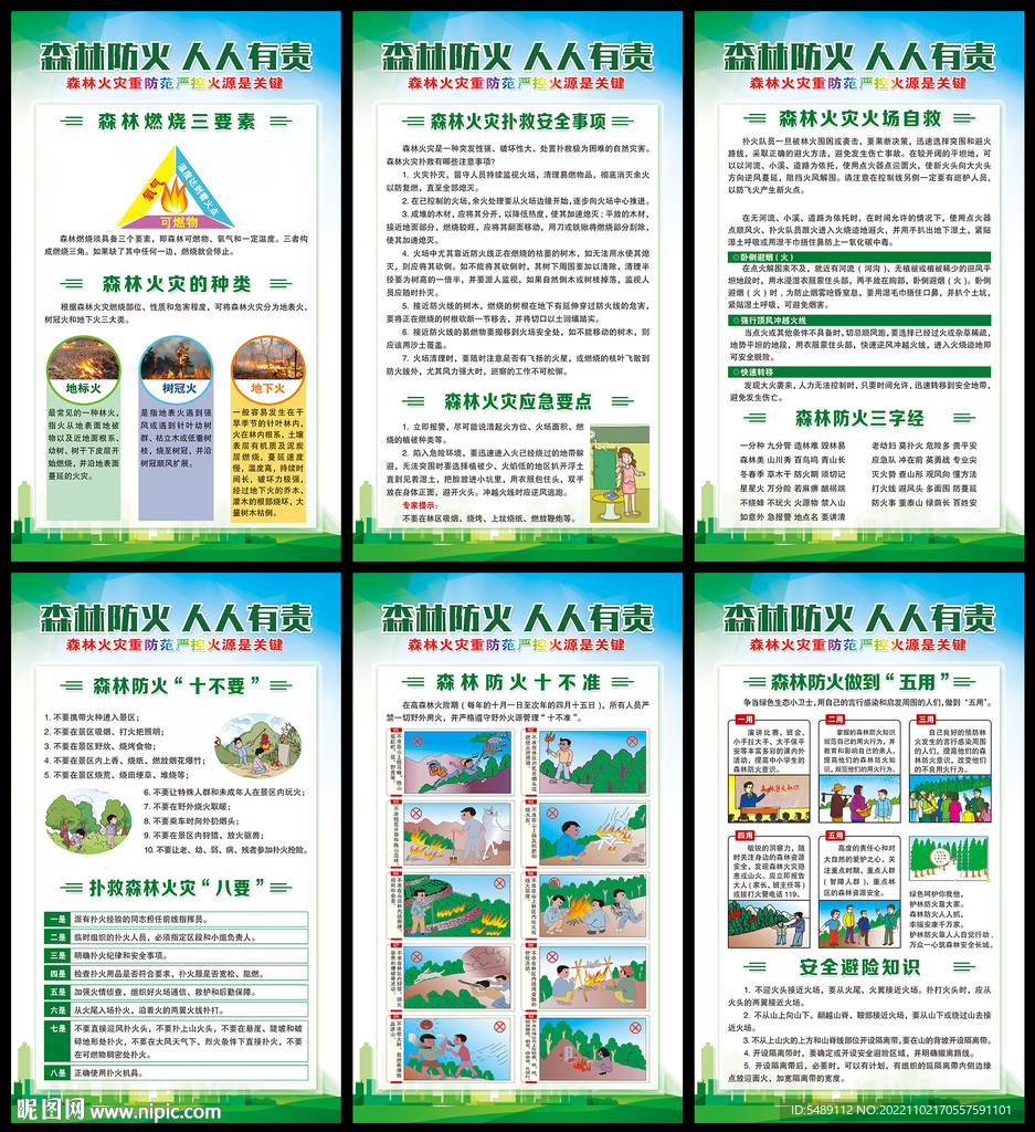 森林防火宣传展板